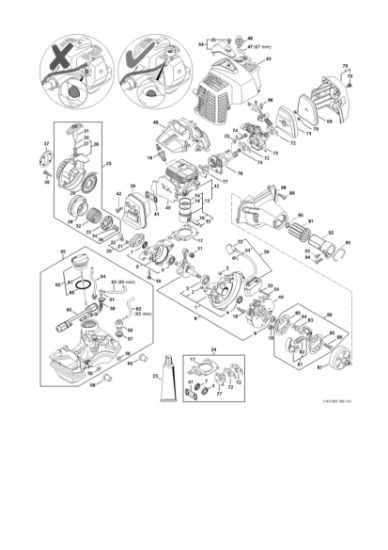 Imagem de Mecanismo propulsor até a Numero da máquina 514309587 FS 94 C-E