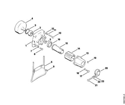 Foices a motor (FS) FS 96 Caixa da embreagem da marca Stihl
