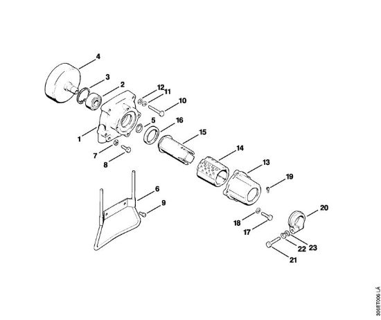 Foices a motor (FS) FS 96 Caixa da embreagem da marca Stihl