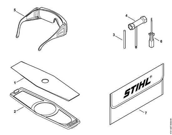 Foices a motor portáteis nas costas (FR) FR 230 Ferramentas, Acessórios especiais da marca Stihl