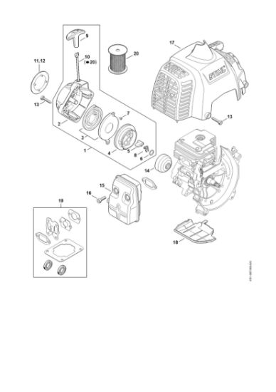 Imagem de Dispositivo de arranque, Silenciador FR 235.0 T