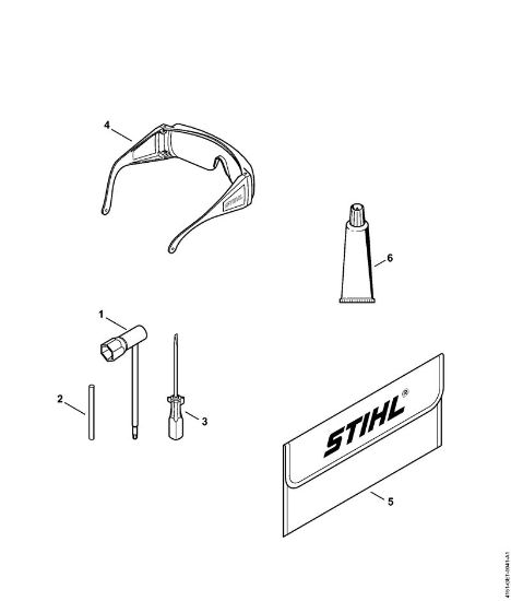 Foices a motor portáteis nas costas (FR) FR 235.0 T Ferramentas, Acessórios especiais da marca Stihl