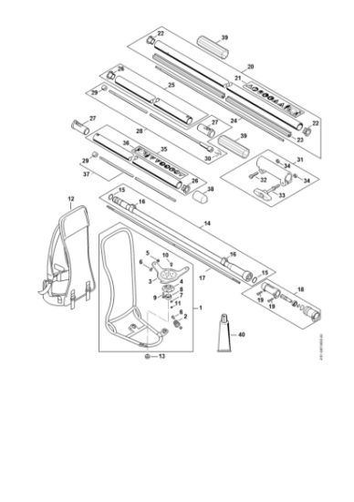 Imagem de Quadro de suporte, Haste FR 235.0 T