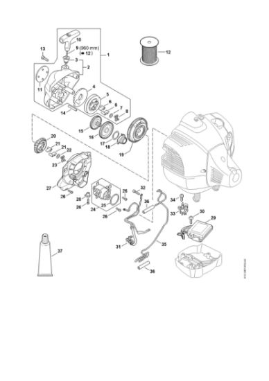 Imagem de Dispositivo de arranque FR 460 Arranque eléctrico FR 460 TC-EFM