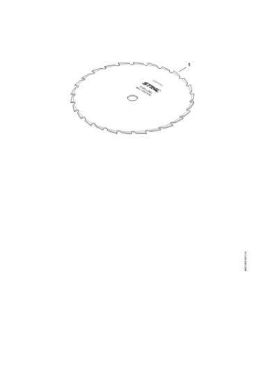 Imagem de Lamina circular 250-26, dente de cinzel Lamina circular diâm.  MZ 250-26