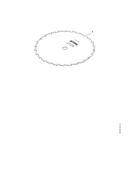 Imagem de Lamina circular 250-26, dente de cinzel Lamina circular diâm.  MZ 250-26