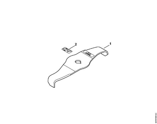 FS Ferramentas de corte Lamina de trituração 270-2 Lamina de trituracao 270-2 da marca Stihl