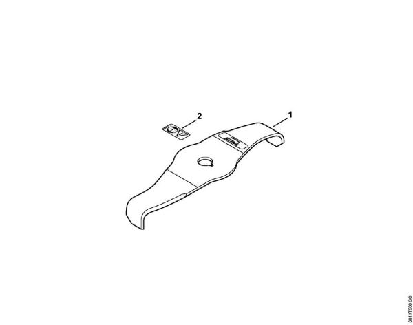 FS Ferramentas de corte Lamina de trituração 270-2 Lamina de trituracao 270-2 da marca Stihl