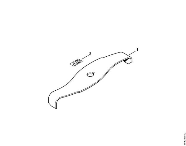 FS Ferramentas de corte Lamina de trituração 320-2 Lamina de trituracao 320-2 da marca Stihl