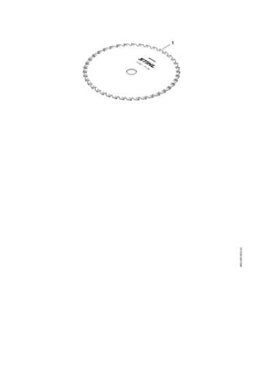 Imagem de Lãmina para cortar relva 250-40 Spezial, di m.  25,4 mm Lãmina para cortar relva 250-40 Spezial