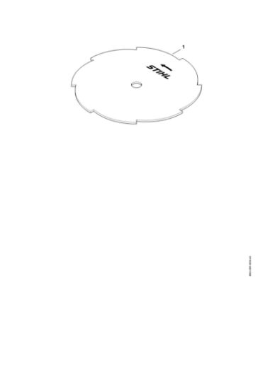 Imagem de Lãmina para cortar relva 255-8 Lãmina para cortar relva 255-8