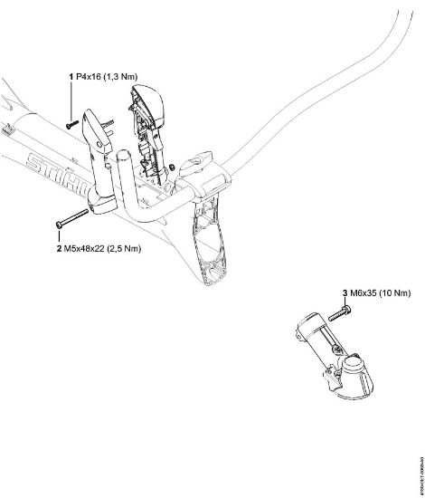 Roçadeiras (FS) FS 311 Binários de aperto da marca Stihl