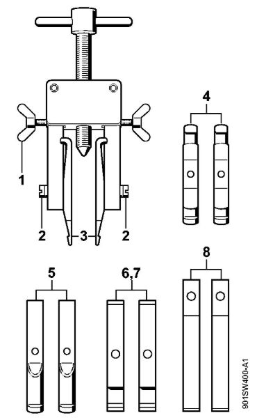 Roçadeiras (FS) FS 311 Dispositivo de extracção da marca Stihl