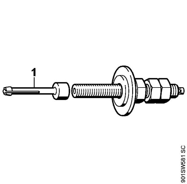 Roçadeiras (FS) FS 410 C-E L Dispositivo de extracção da marca Stihl