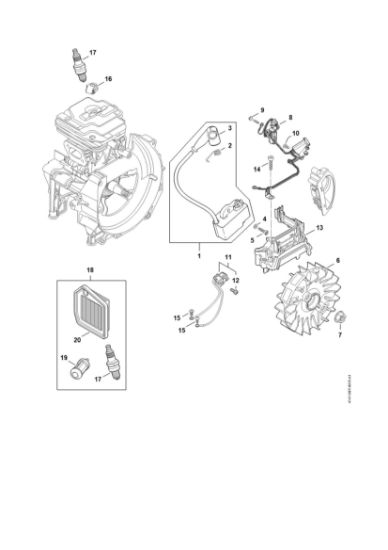 Imagem de Sistema de ignição FS 411 C-EM L
