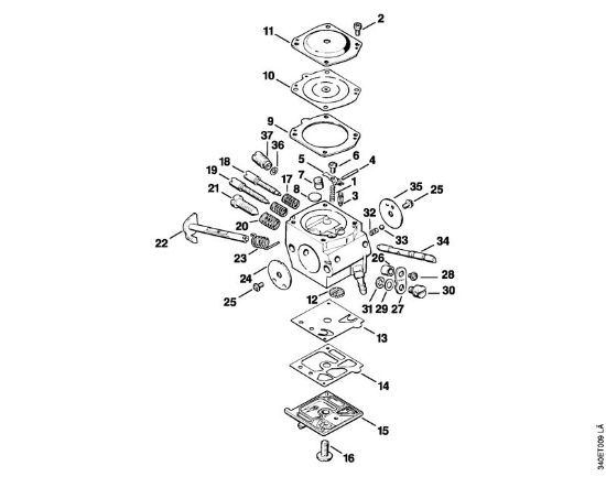 Roçadeiras (FS) FS 420 Carburador HD-3B da marca Stihl
