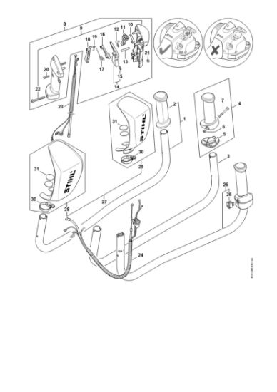 Imagem de Cabo para duas mãos FS 460