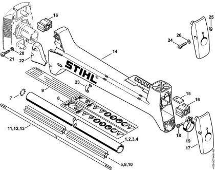 Roçadeiras (FS) FS 480-W Haste da marca Stihl