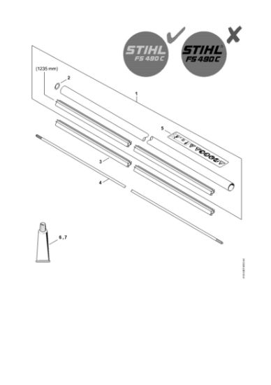 Imagem de Haste FS 490 C-EM K, FS 490 C-EM KW FS 490 C-EM K