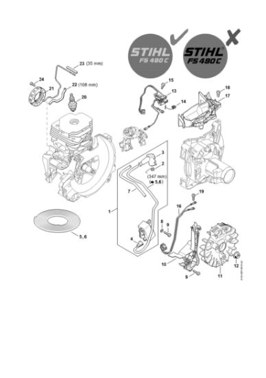 Imagem de Sistema de ignição FS 490 C-EM K