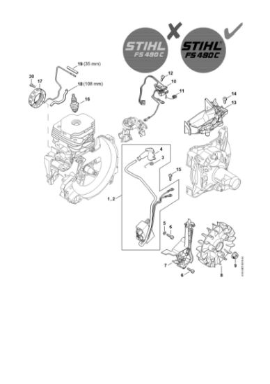 Imagem de Sistema de ignição FS 490 C-EM L