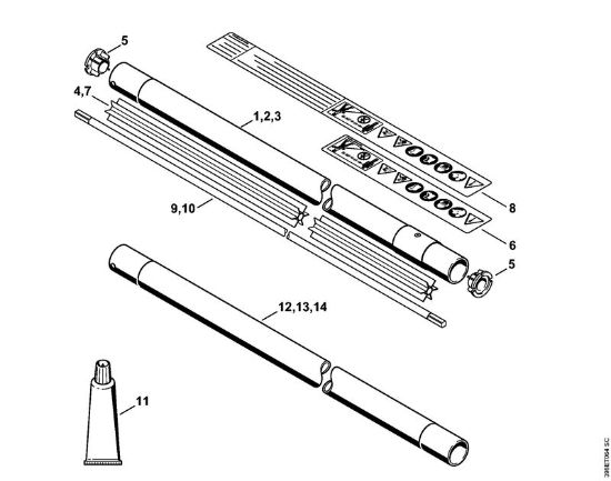 Roçadeiras (FS) FS 550-L Haste da marca Stihl