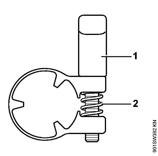 Roçadores eléctricos (FE, FSE) FSE 81 Braçadeira tensora da marca Stihl