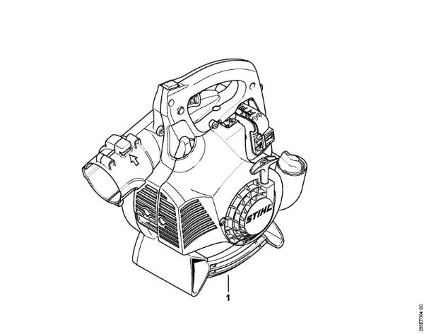 Sopradores (BG, BR) BG 45 Numero da máquina da marca Stihl