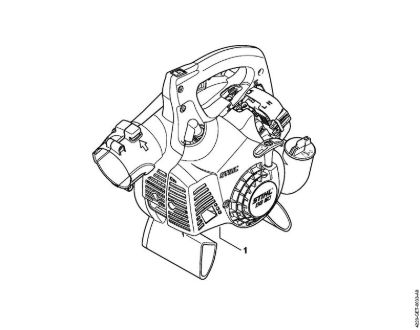 Sopradores (BG, BR) BG 50 Numero da máquina da marca Stihl