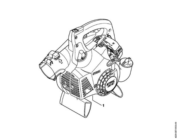 Sopradores (BG, BR) BG 50 Numero da máquina da marca Stihl