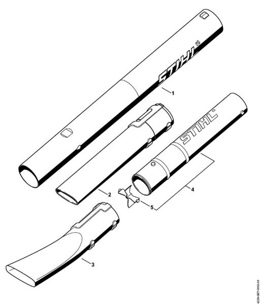 Sopradores (BG, BR) BG 50 Tubo soprador da marca Stihl