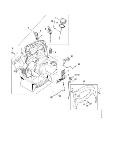 Imagem de Caixa do ventilador interior (45.2001) BG 55