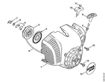 Sopradores (BG, BR) BG 56-D Dispositivo de arranque da marca Stihl