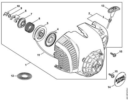 Sopradores (BG, BR) BG 86 C-E D Dispositivo de arranque ErgoStart da marca Stihl