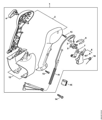 Sopradores (BG, BR) BR 430 Cabo de manejo da marca Stihl