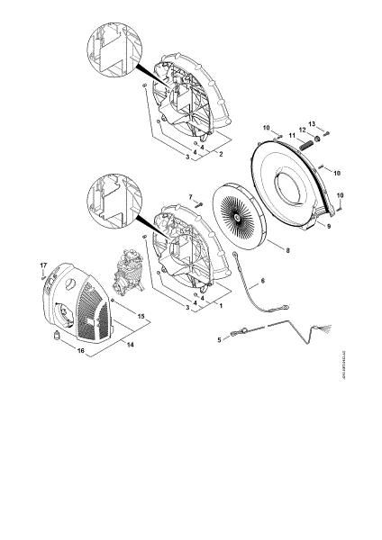 Imagem de Caixa do ventilador, Cobertura BR 600