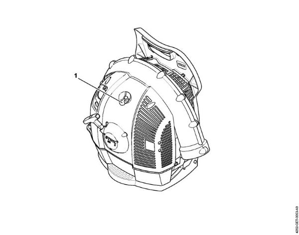 Sopradores (BG, BR) BR 600 Numero da máquina da marca Stihl