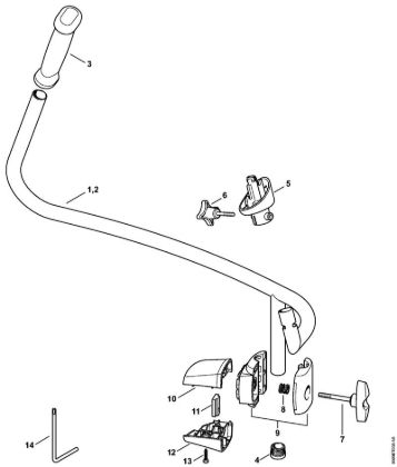 Sopradores (BG, BR) BR 800 C-E Cabo para duas mãos da marca Stihl