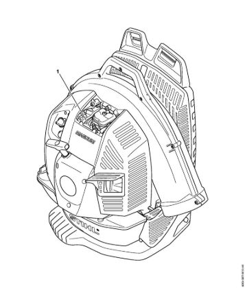 Sopradores (BG, BR) BR 800 C-E Numero da máquina da marca Stihl