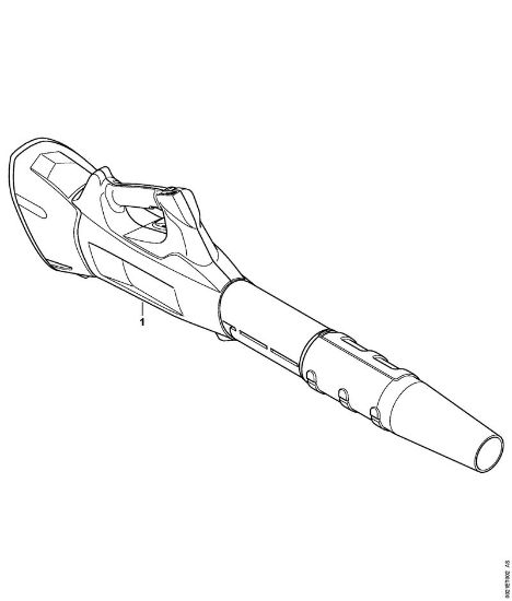 Sopradores alimentados a bateria (BGA) BGA 100 Numero da máquina da marca Stihl