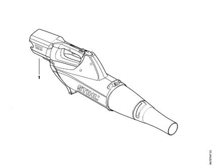 Sopradores alimentados a bateria (BGA) BGA 85 Numero da máquina da marca Stihl