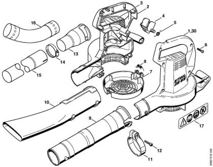 Sopradores eléctricos (BE, BGE) BE 55 Caixa BE da marca Stihl