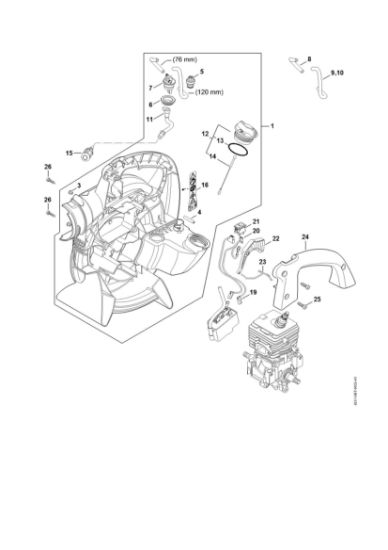 Imagem de Caixa do ventilador interior SH 56 SH 56-D