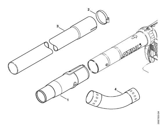 Trituradoras de aspiração (SH) SH 56-D Limpeza para as goteiras da marca Stihl