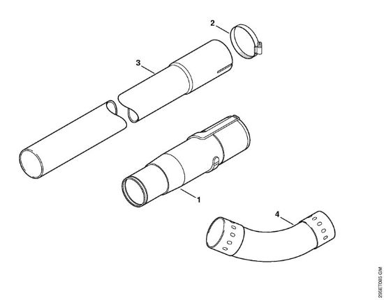 Trituradoras de aspiração (SH) SH 85 Limpeza para as goteiras da marca Stihl