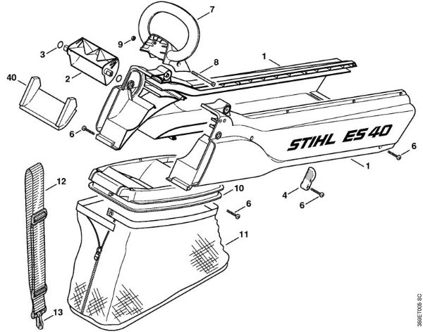 ES 40 ES 40 Condução de ar da marca Stihl