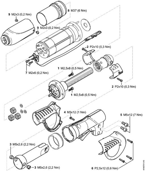 ASA 85 ASA 85 Tesoura de poda a bateria Binários de aperto da marca Stihl
