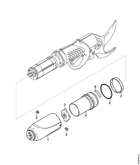 ASA 85 ASA 85 Tesoura de poda a bateria Caixa da marca Stihl