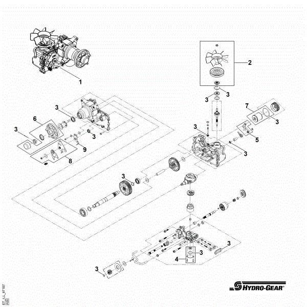 Imagem de A - Diferencial direito 1710-1057R