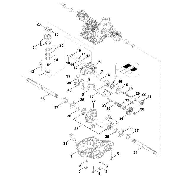 Imagem de C - Parte inferior transmissão K46 BM